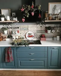 Photo Of A Kitchen Decorated For The New Year