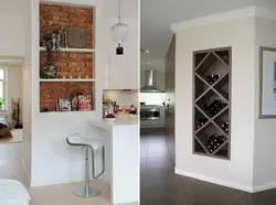 Photo of a niche in the wall in the kitchen photo interior