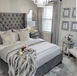 Bedroom Design With Light Gray Bed