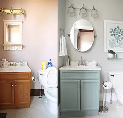 Renovation of an old bathroom photo