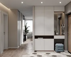 Photo Of A Hallway In A Modern Style Up To The Ceiling
