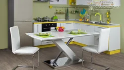 Photo of stylish tables for the kitchen