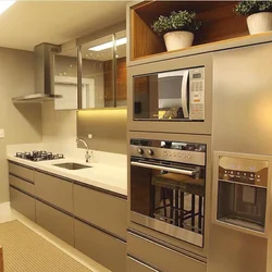 Kitchen samples with built-in appliances photo