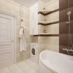 Beige bathroom design photo