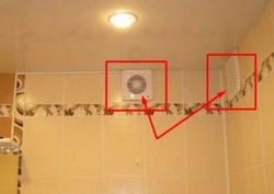 Banyoda və tualetdə foto ventilyasiya