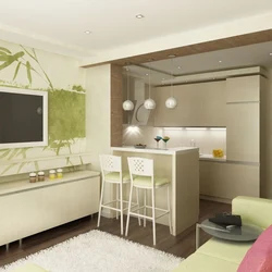 Kitchen bedroom 15 m design