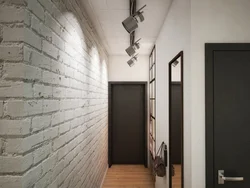 Photo Of A Hallway In A Modern Brick Style