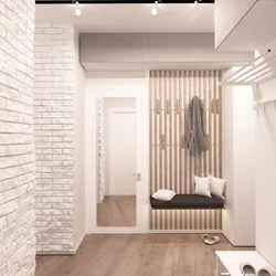 Photo of a hallway in a modern brick style