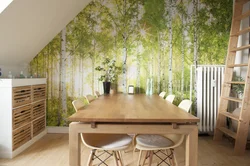 Photo Wallpaper Increases The Space In The Kitchen