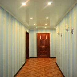 Hallways made of plastic panels photo