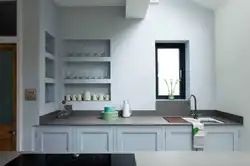 Design of a niche in the wall in the kitchen photo