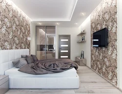 Bedroom interior in a two-room apartment