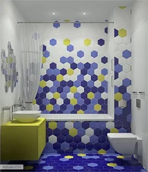 Bathroom Design Yellow And Blue