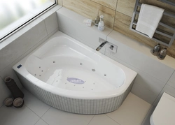 Bathtub for 120 photos in the bathroom interior