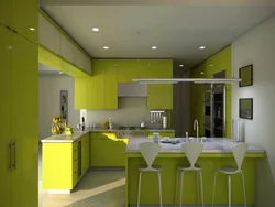 Lime color in kitchen design