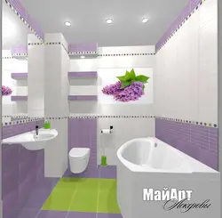 Плитка для ванны тюльпаны дизайн