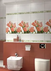 Плитка для ванны тюльпаны дизайн