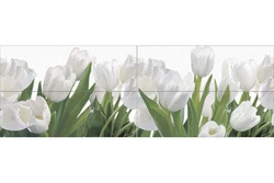 Bath tiles tulips design