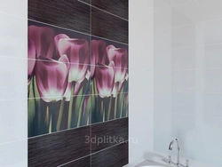 Bath Tiles Tulips Design