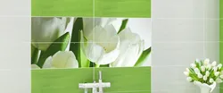 Bath Tiles Tulips Design