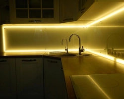 Types of lighting for the kitchen photo