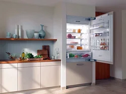 Встроенный Холодильник В Интерьере Кухни Фото