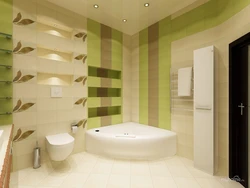 Bathroom with ledge design