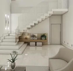 Modern Living Room Interiors With Stairs