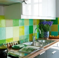 Kitchen Design With Green Tiles