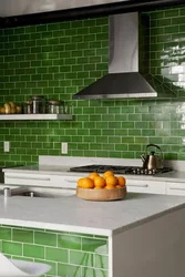 Kitchen Design With Green Tiles