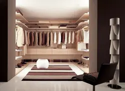 Design of dressing rooms in a modern style photo