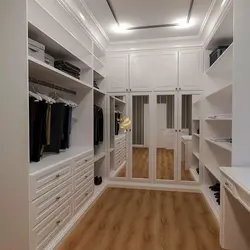 Design of dressing rooms in a modern style photo