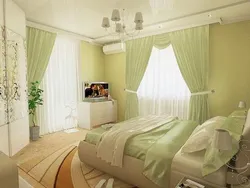Бежево зеленый цвет в интерьере спальни