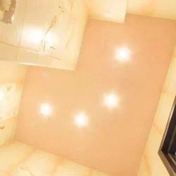 Photo Of Suspended Ceilings With Spotlights In The Bathroom