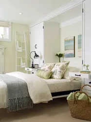 Small bedroom design in white colors