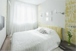Small bedroom design in white colors