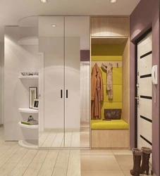 Hallway 10 sq m design with wardrobe