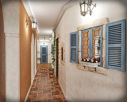 Mediterranean hallway interior
