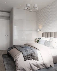 Bedroom design with wardrobe 10 sq.m.