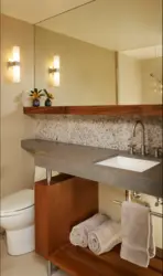 Встроенные столешницы в ванной комнате фото