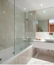 Bathtub with glass photo