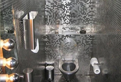 Bathroom design with mirror mosaic