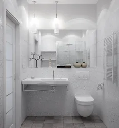Фото ванной и туалета в белом цвете