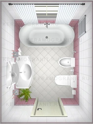Дизайн ванной 3 на 3 метра фото