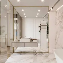 Marble Floor Bath Design