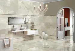 Marble floor bath design