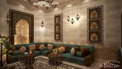 Oriental living room interiors photo