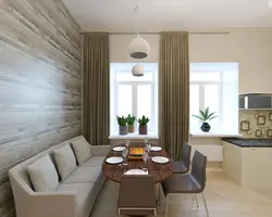 Hall Living Room And Kitchen Design