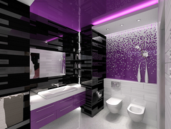 Photo Purple Bathtub With Flowers