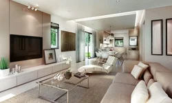 What is the fashionable living room interior